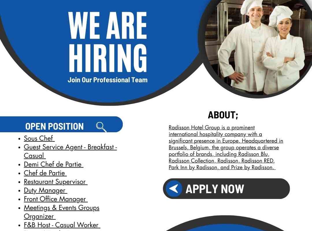 Radisson Group Hotels  Jobs Europe