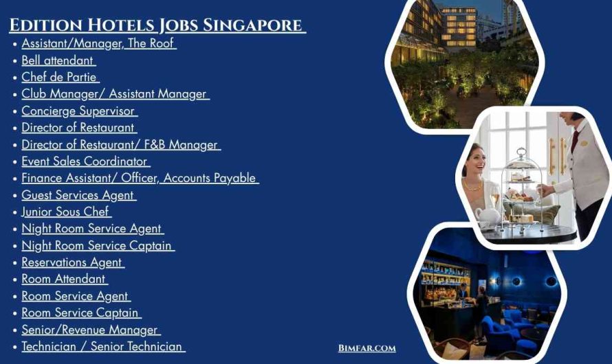 Edition Hotels Jobs Singapore