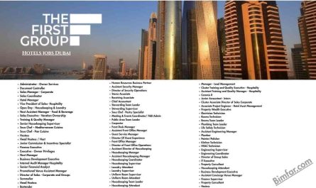 The First group Hotels jobs Dubai