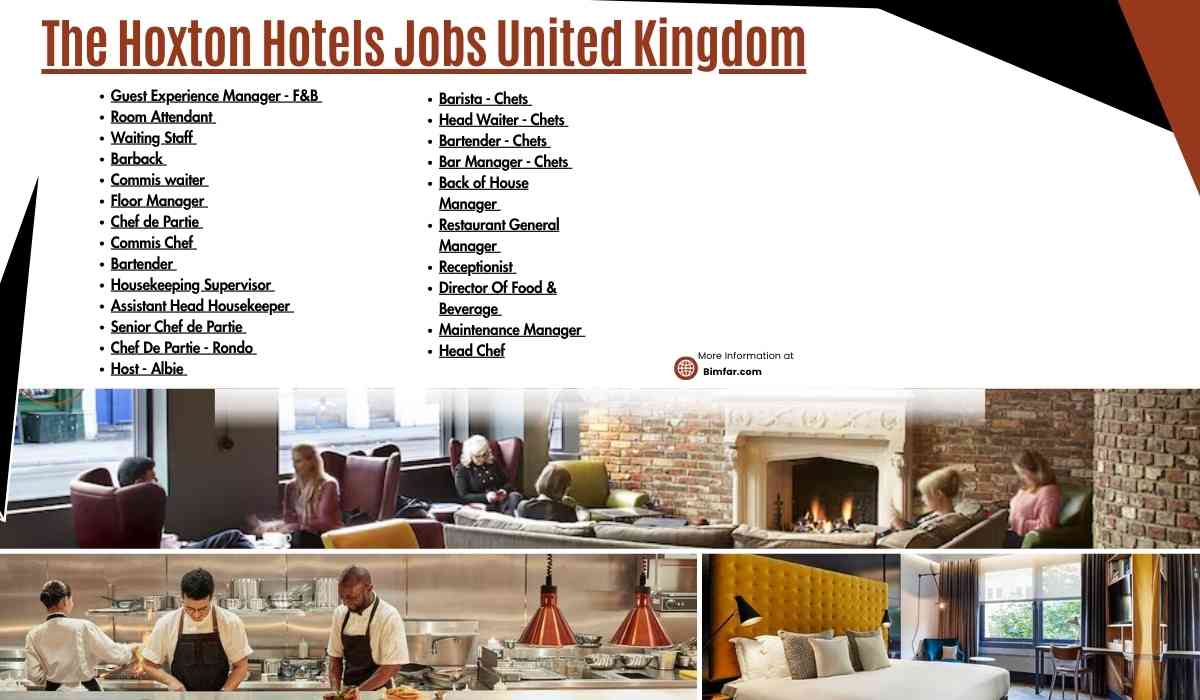 The Hoxton Hotels Jobs United Kingdom